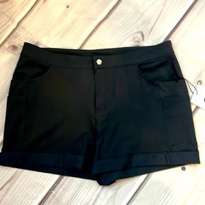 Black Not Just a Trail Shorts - Zyia Active